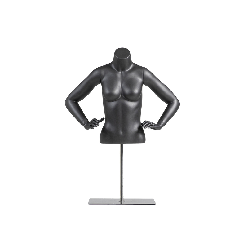 Gefrosted Headless Kleding Display Mannequin Half Body Kleur Aanpassing