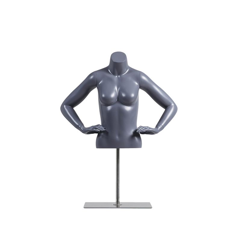 Gefrosted Headless Kleding Display Mannequin Half Body Kleur Aanpassing